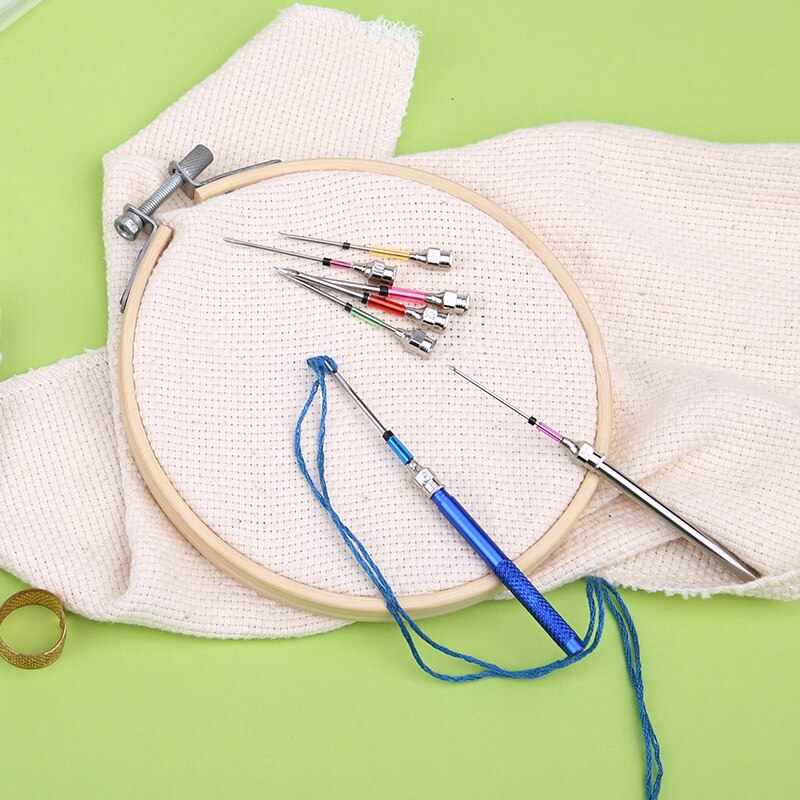 KAOBUY 15pz Del Ricamo Pugno Aghi Ricamo Cucitura punch fa Frugando Punto Croce Cucitura squartatore Forbici