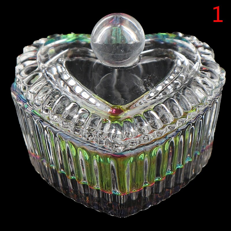 Plato líquido acrílico transparente de cristal arcoíris, taza de cristal con tapa para monómero acrílico de polvo, Kit de herramientas para manicura, 1 ud.: 1