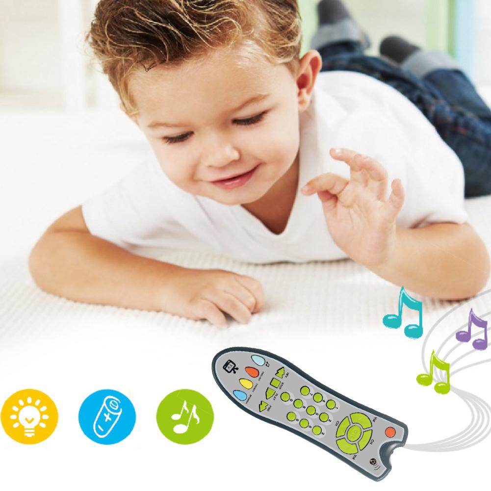 Télécommande de télévision musicale pour bébé, apprentissage électrique pour enfants? Jouet d&#39;apprentissage de l&#39;anglais, musique éducative à distance,