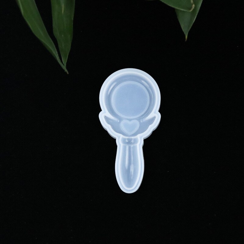 Kawaii Handheld Mirror Silicone Mold Cute Accessory Making Resin Craft Supplies Resin Accessories Making with Mirror: 08