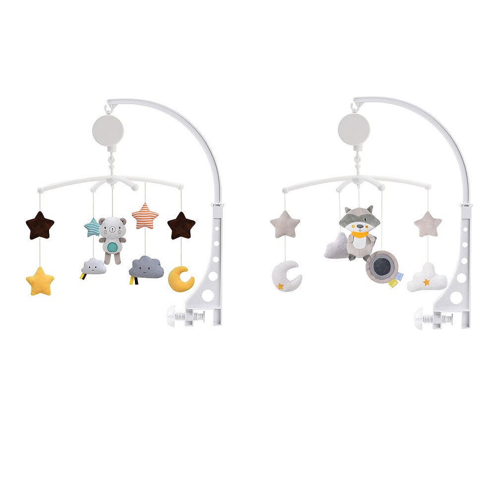 Baby Krippe Halter Rasseln Spielzeug Nette Cartoon Musik Box Bett Spielzeug Karussell für Cots Mobile Spielzeug für Kinder Kleinkind Rassel spielzeug
