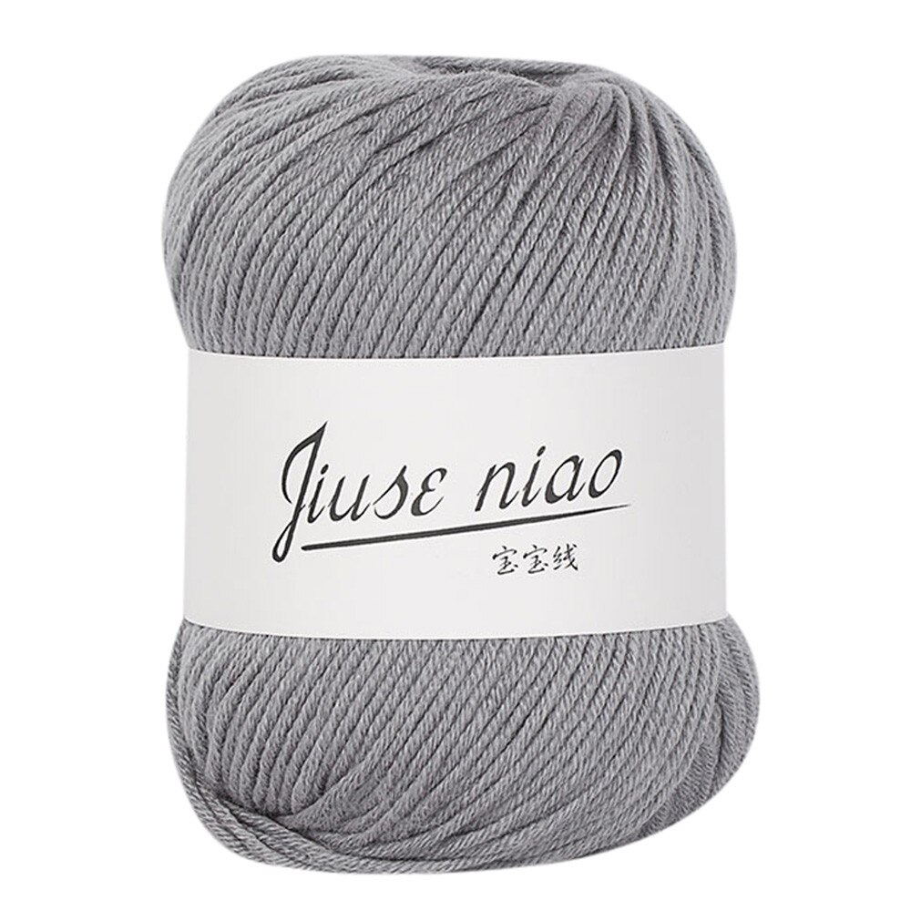 1PCcolorful hand-knit baby milk cotton yarn ball winter cold scarf knitted woolen yarn home sweater skin-friendly cashmere yarn
