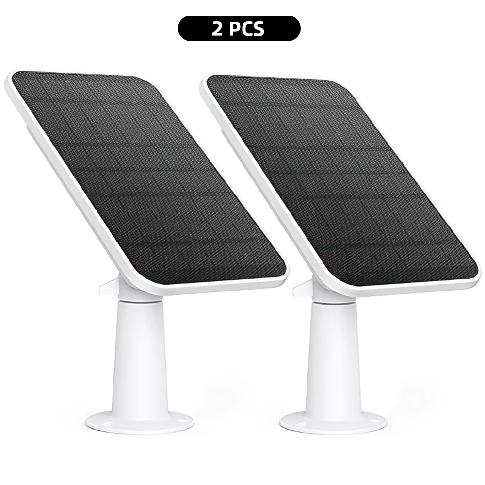 Panneaux Solaires Muraux de 4W avec Câble d'Alimentation de 9,8 Pieds, Montage Mural pour Walald Fycam 2/2 Pro/2C/2C Pro/E: Black