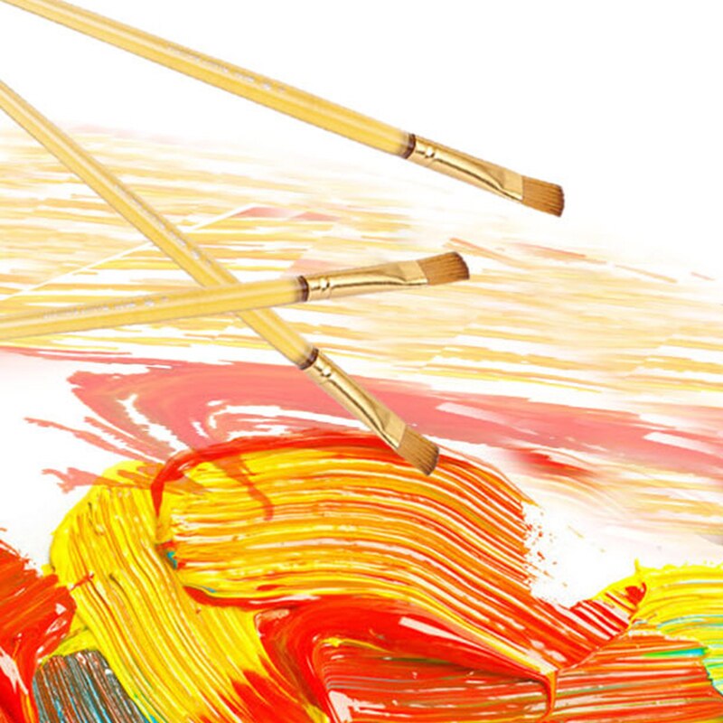 6Pcs Halloween Makeup Body Paint Brushes Cosplay Art Schmink Face Painting Make Up Brush Set Tools Kit Cosmetic Wooden