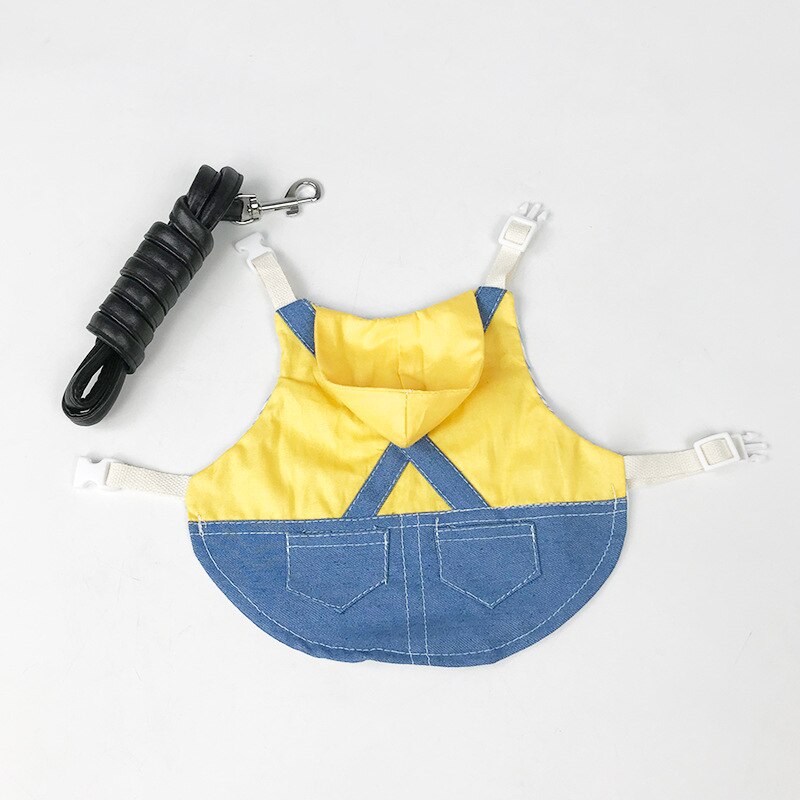 Vêtements en Denim pour petits animaux, veste, manteau, harnais, gilet, sac, chapeau, ensemble pour furet, lapin, Hamster, fournitures pour petits animaux de compagnie: C / M