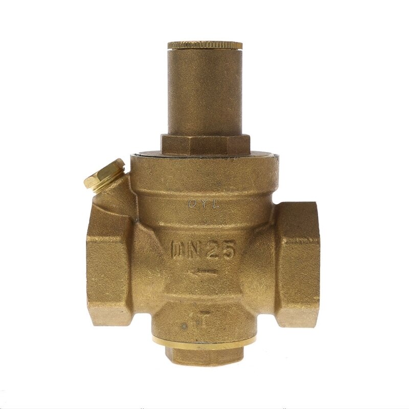 DN25 1" Adjustable Brass Water Pressure Reducing Regulator Valve PN 1.6