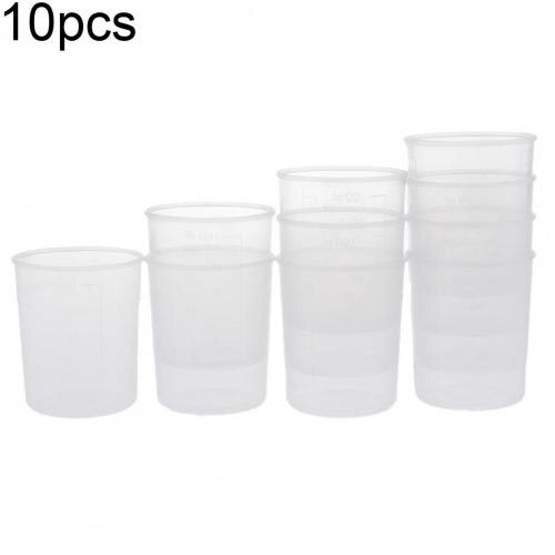 10Pcs 100ml Clear Plastic Liquid Measuring Cups Gr... – Vicedeal
