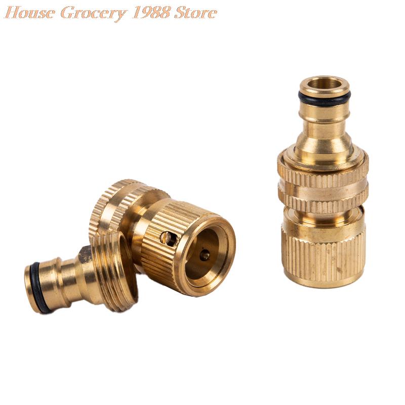 3/4 Inch Tuinieren Slang Snelkoppeling Voor Watering Sproeikop Messing Connect Fitting Tool Voor Tuin Connector Accessoires