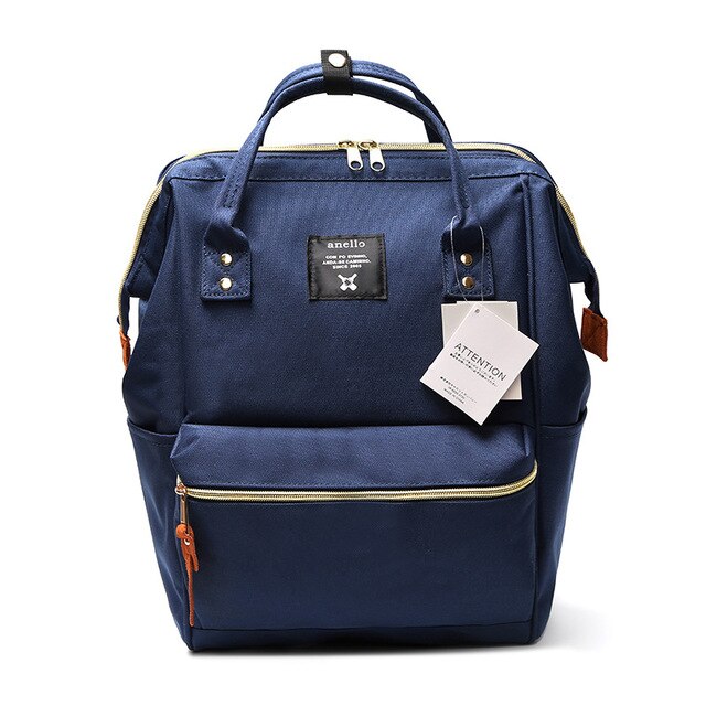 Japan Style Oxford School Backpacks For Teenage Girls Boys Vintage Backpack College Bag Women Lightweight A Ring Cute Backpack: Blue / Big L27cm H39cm