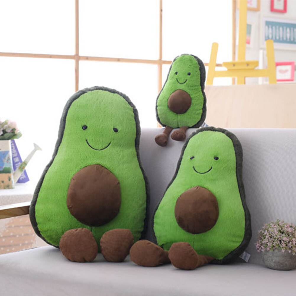 22-45cm Plush toy Green Avocado doll cushions Cartoon avocado fruit large pillows Home decor ornaments Luxury filling Girl