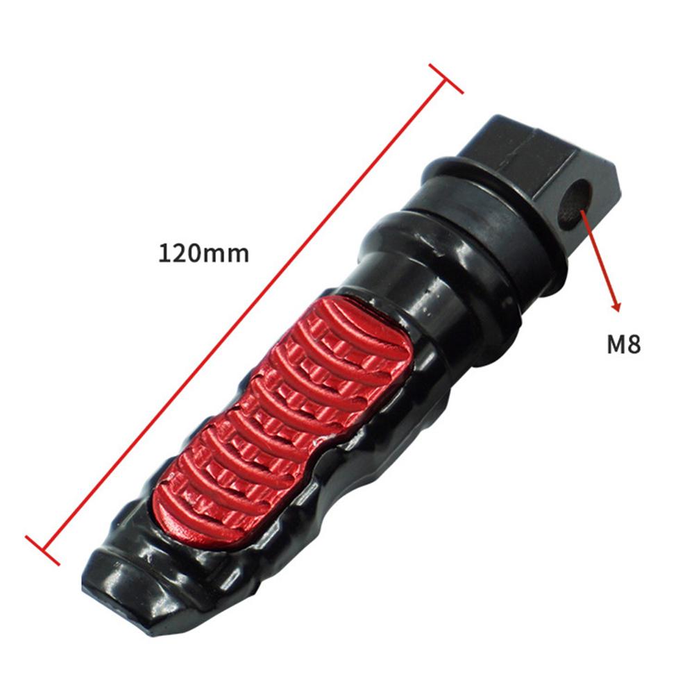 Reposapiés Universal de aluminio para motocicleta, pedales traseros para moto, modificación de Pedal, 2 unids/set por juego