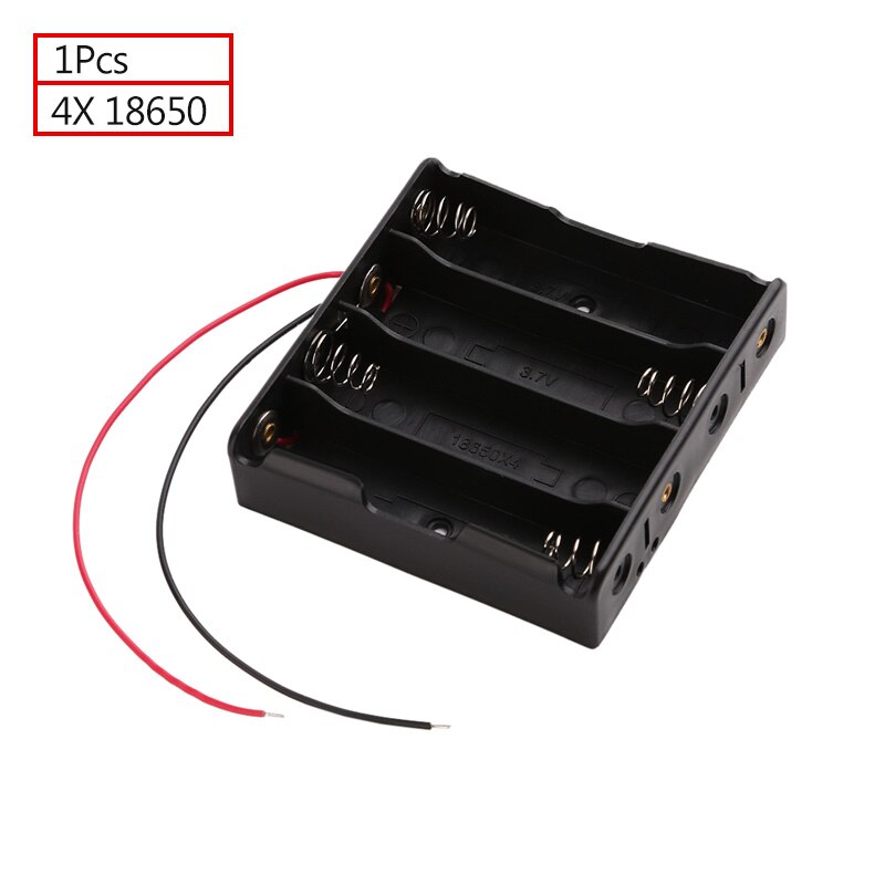 ALLOYSEED 18650 Power Bank Case 1X2X3X4X18650 Batterij Houder Opbergdoos 1 2 3 4 Slot 18650 Oplaadbare Batterijen Container