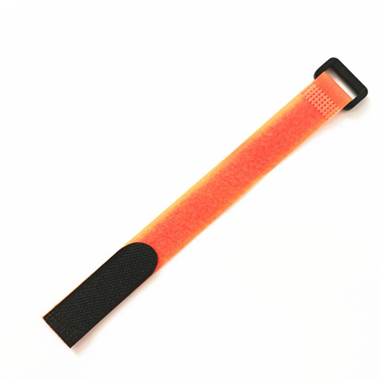 5 stücke 2*15cm umkehren schnalle Klett umreifung fahrrad schnalle Klett umreifung draht bindung Gurt: Orange