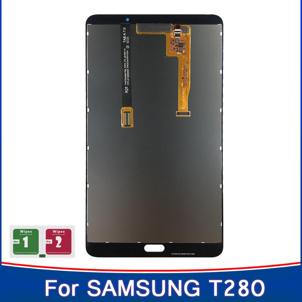 7.0 &quot;esposizione LCD per la linguetta della galassia di Samsung A 7.0 (2016) assemblea LCD T280 WIFI /T285 3G del Touch Screen dell&#39;esposizione di SM-T280 SM-T285