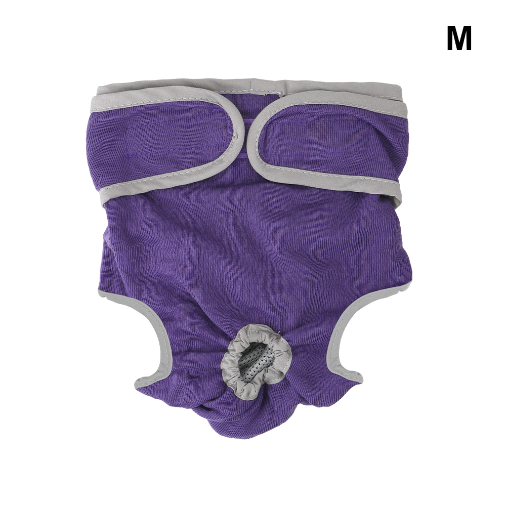 Puppy Diaper Female Dog Shorts Pet Underwear For Small Meidium Size Dogs Physiological Pants Pet Products: Purple (M)
