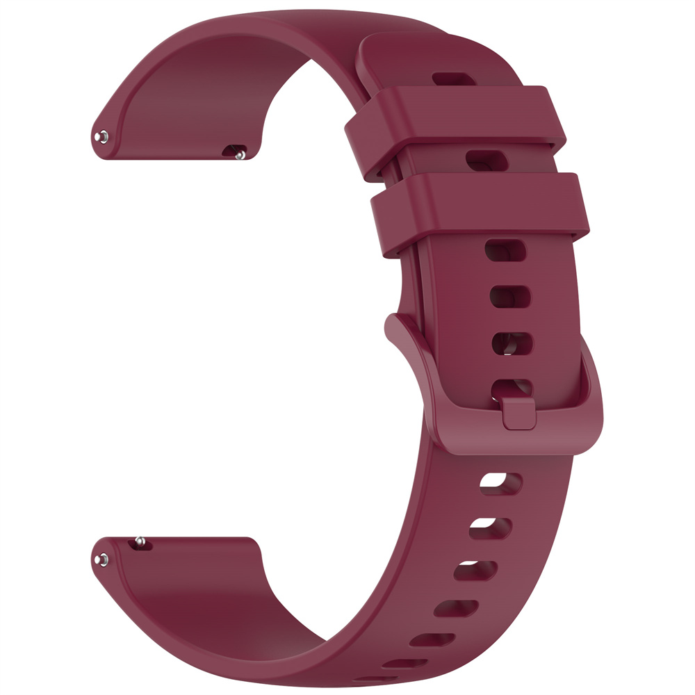 20mm rem til garmin approach  s50 /  vivoactive 5 blød silikone og holdbar ensfarvet urrem til forerunner 165/165 music: Midnatblåt