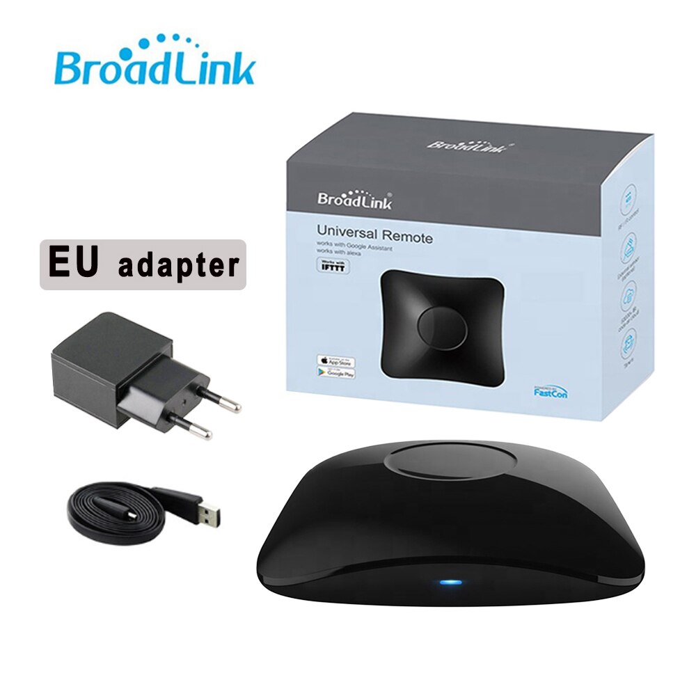 Broadlink RM4 pro RM4C MINI Universal Intelligent Remote Controller Smart Home Automation WiFi+IR+RF Switch For IOS Android: EU RM4 pro