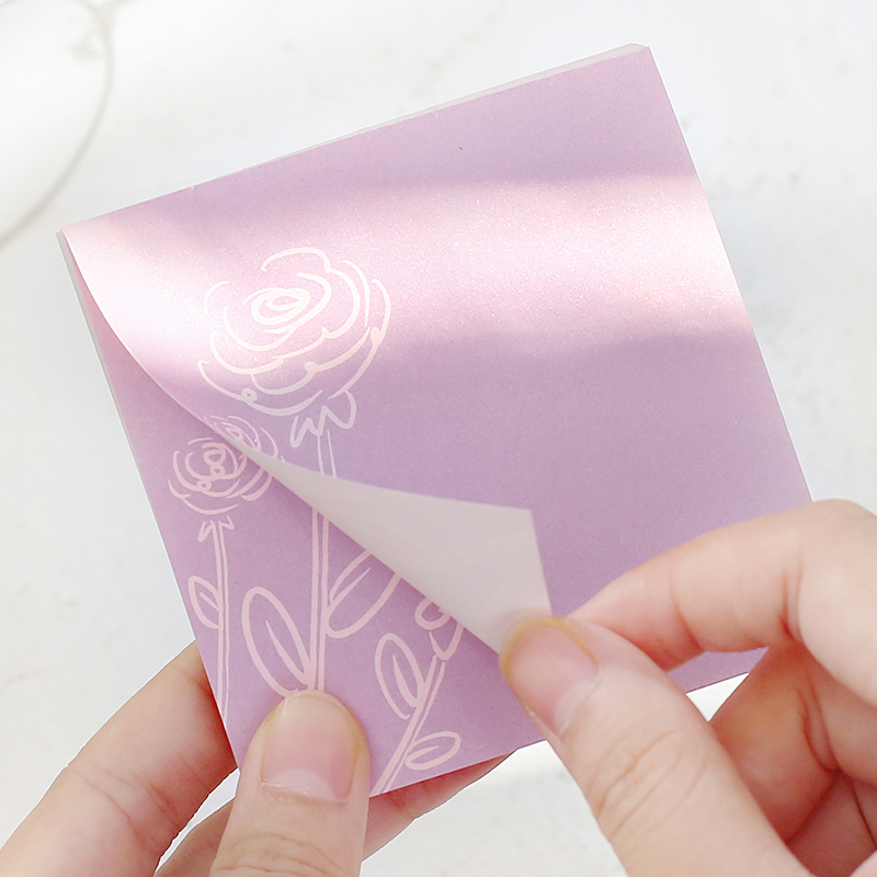 100Sheets/Pack Bloemen Memo Pad Stickers Decal Sticky Notes Scrapbooking Diy Kawaii Notepad Dagboek 804