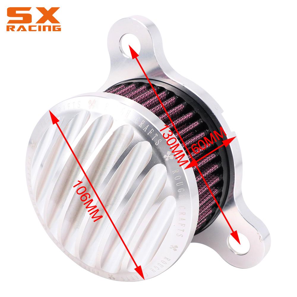 Kit de filtro de limpiador de aire CNC para motocicleta, sistema de admisión para Harley SPORTSTER XL883 XL1200 48 72 1991 XL 883 1200 Street Bike