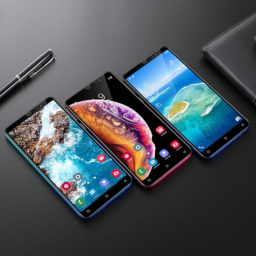 P33 Smart Phone 5 Inch 3G Large Screen Mobile Phone 512Mb Ram High Capacity Real Fingerprint Face Unlock Phones