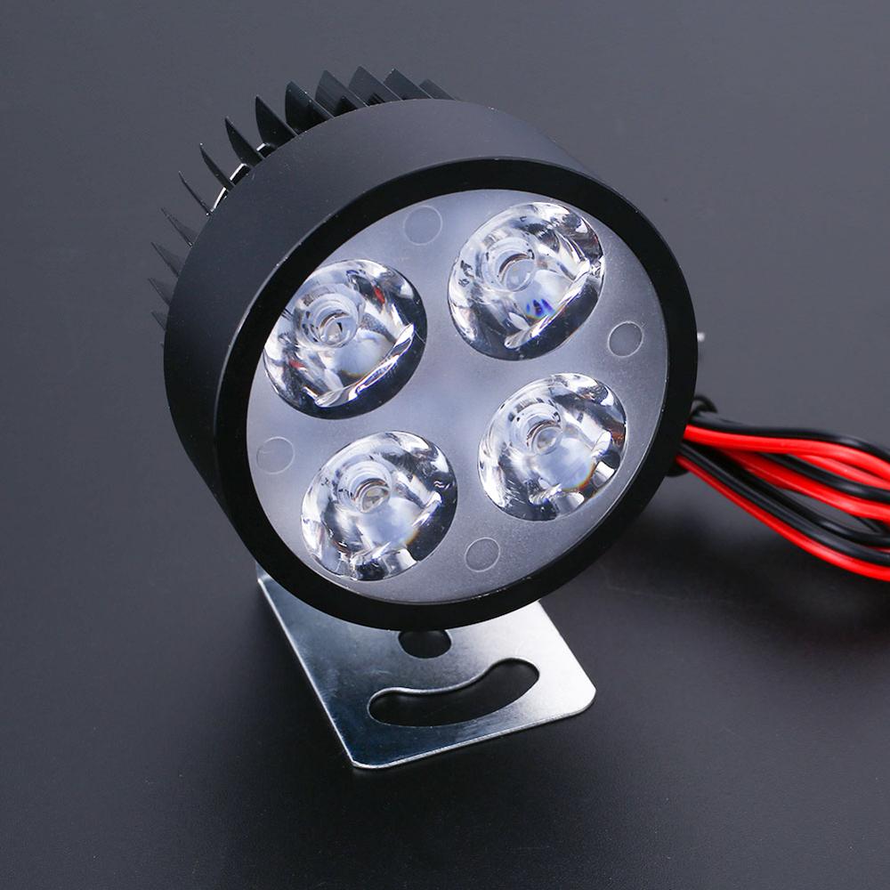 Motorcycle LED Headlight 12V-90V LED Moto Headlight Motorbike Head Light Headlamp Waterproof Led Fog Lights For Motorcycles: black