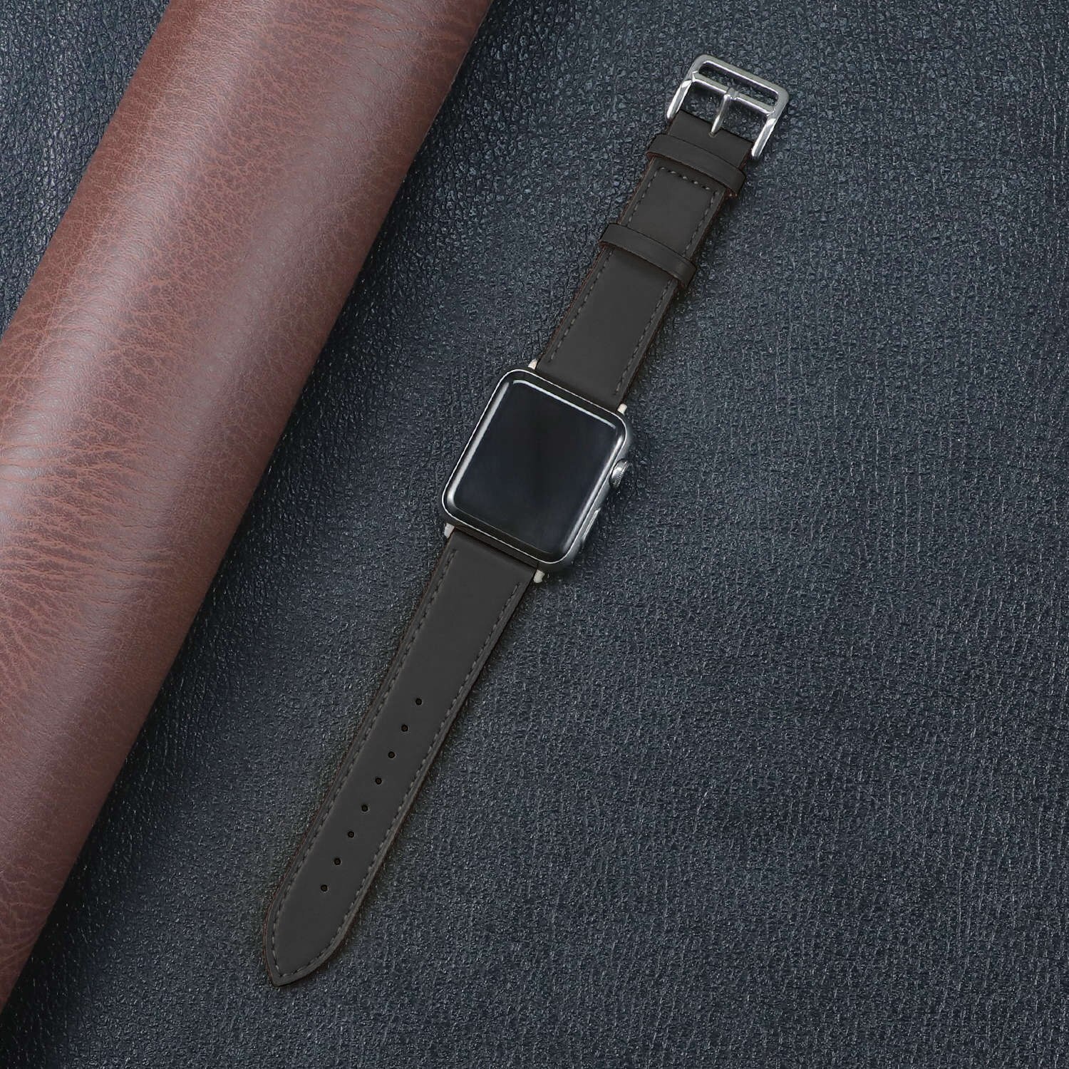 Leather band for Apple watch strap: Celestial Teal / 22mm