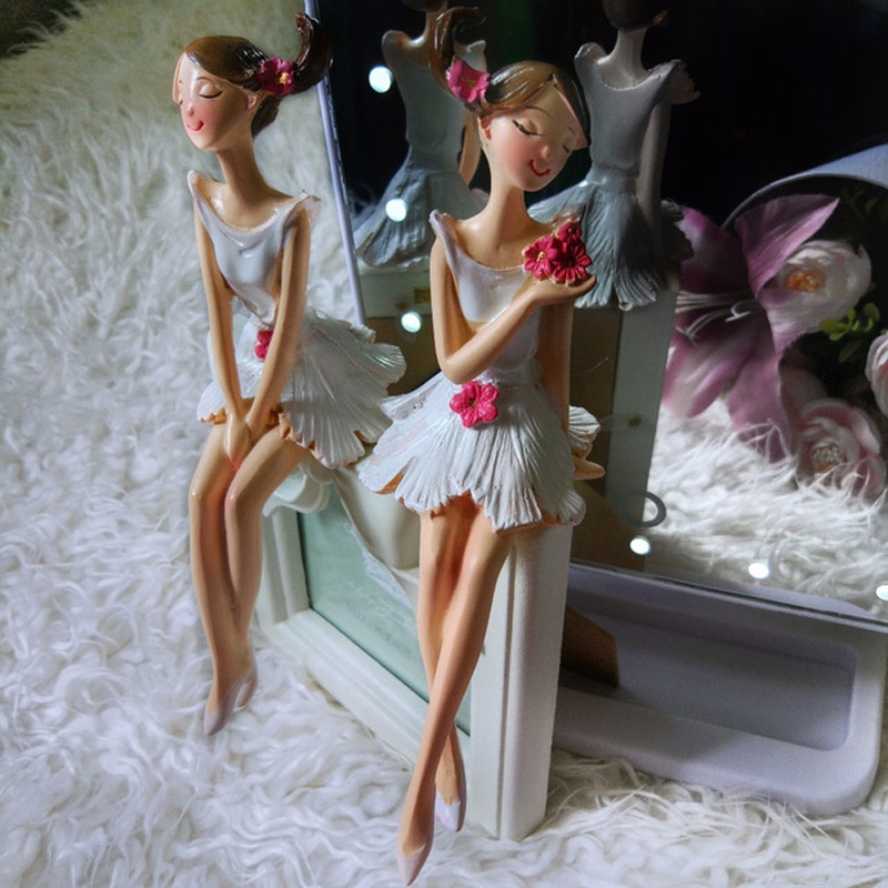 2 pièces/ensemble belle ange résine artisanat fée Figurines de mariage