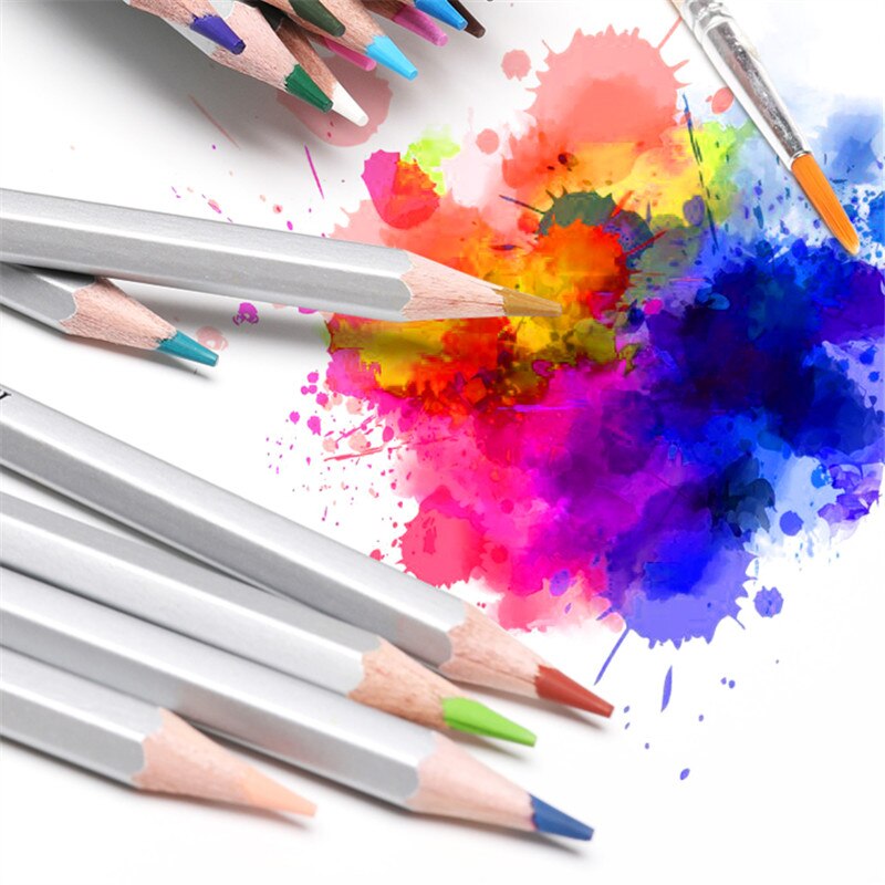24 36 48 lapislázuli de CDR de agua color Soluble lápiz Premium suave Core lápices de acuarela para material escolar para Bellas Artes