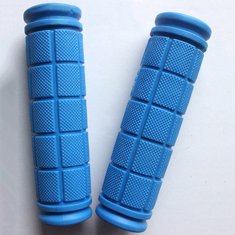1 pair Grips Rubber MTB Road Bike Grips Handle End Bar Cycling BMX Fixed Gear Handlebar Grips Fixie Bike Parts Non-slip Bar: Sky Blue