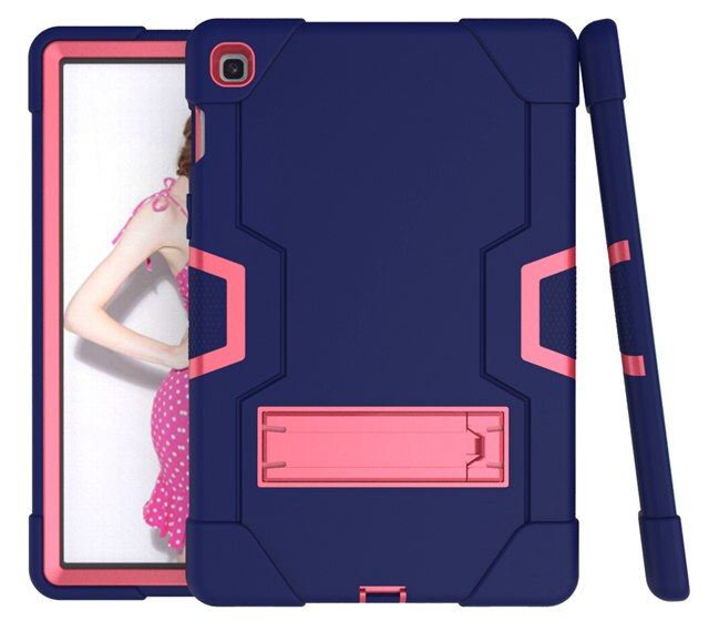 iBuyiWin Heavy Duty Safe Silicon Case for Samsung Galaxy Tab S5e SM-T720 SM-T725 10.5" Tablet Funda Capa Cover for Kids: navy rose