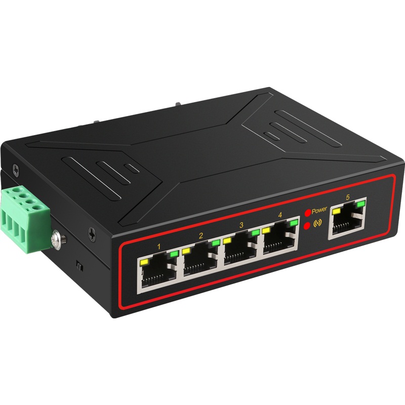 5 port  rj45 industriel hurtig ethernet switch megabit 10/100 mbps fuld dupleks/halv dupleks lan switch