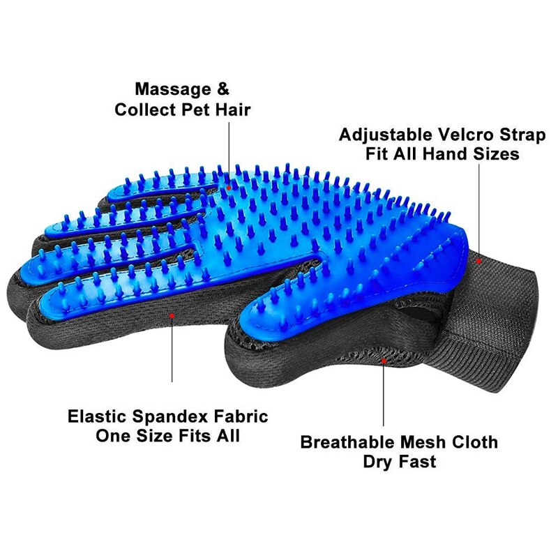 1PC chat cheveux enlever gants chat toilettage gant animal de compagnie efficace Massage chien peignes nettoyage desheding brosse gants pour chat chien