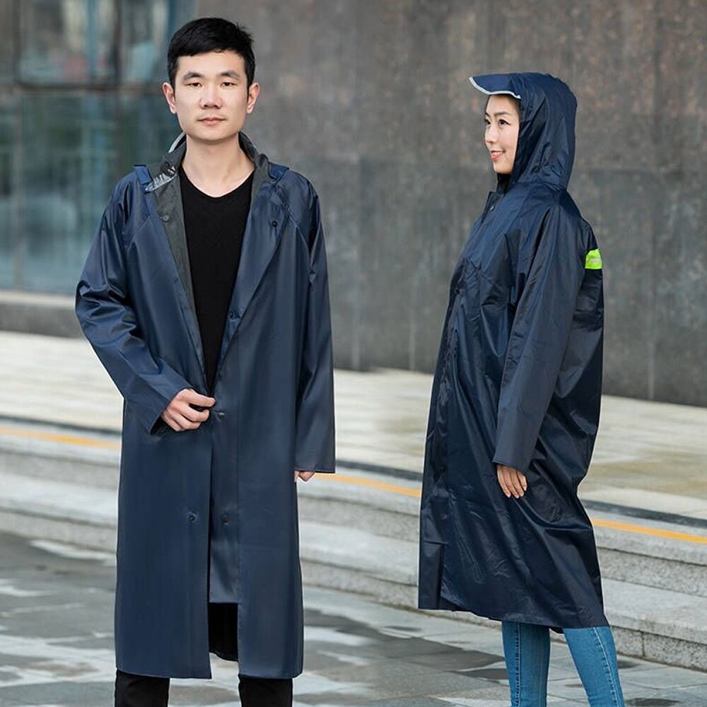 KoKoBin Canvas Long Adult Raincoat Safety Labor Protection Raincoat Thickened Big Brim Oxford Cloth Poncho For Men And Women