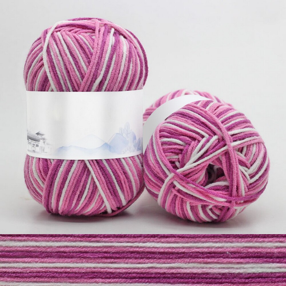 Milk Sweet Soft Cotton Baby Knitting Wool Yarn Milk Cotton Soft Baby Yarn For Hand Knitting 50g/ Crochet Baby Woolen: 27