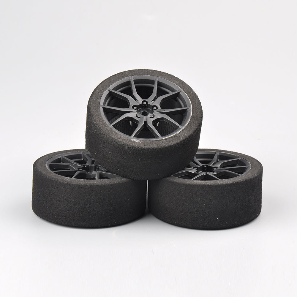 1/10 RC car 12mm hex RC racing cars parts accessories 4pcs/set racing foam tire wheel rim set for HSP HPI