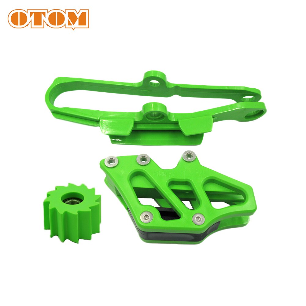OTOM KXF Motorcycle Chain Guard Guide Swingarm Chain Slider For KAWASAKI KX250F KX450F Green Chain Guard Sprocket Dirt Bike