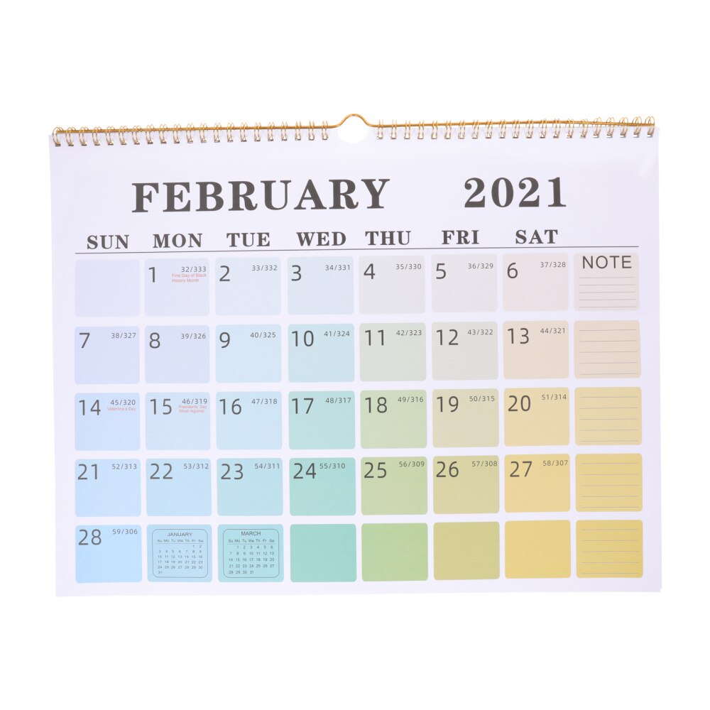 1Pc Opknoping Kalender Kalender Muur Kalender Creatieve Kalender Notepad