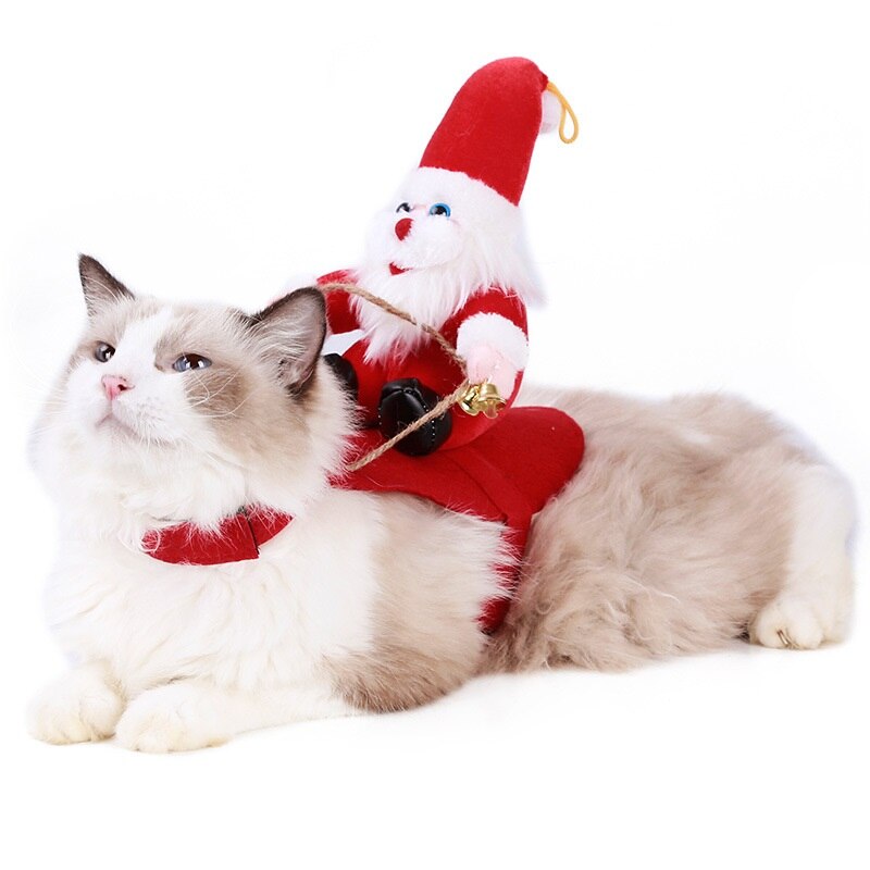 deguisement noel chien vetement chien noel deguisement chien Costumes de noël pour animaux de compagnie, tenue tendance pour chiens et chats, nouveauté, pour petits et grands chiens: M