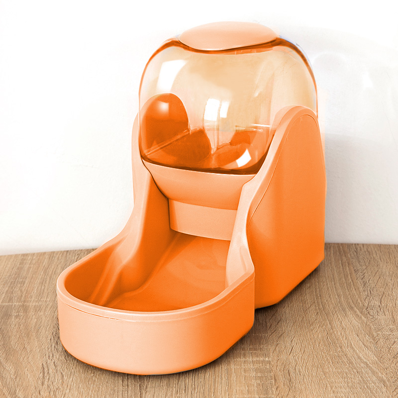 3.8L Kat Automatische Feeder Plastic Hond Waterfles Grote Capaciteit Voerbak Huisdier Voedsel Water Dispenser Puppy Drinker: Orange feeder