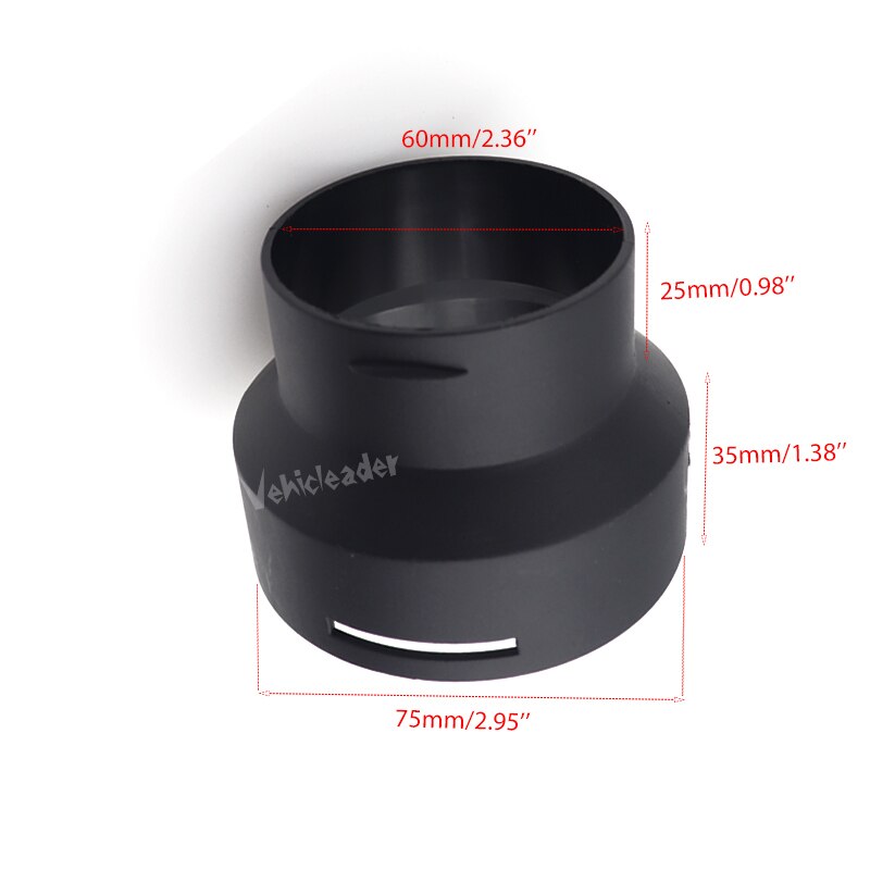 75mm-60mm Car Parking Heater Ducting Reducer Connector Air Diesel Heater Duct Pipe Reducer Adapter Converter For Eberspacher