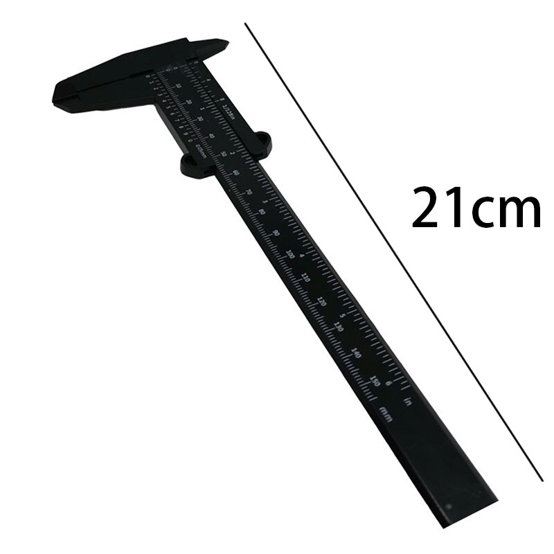 150mm 0.5mm Vernier Caliper Double Scale Plastic Vernier Caliper Measuring Student Mini Tool Ruler DIY Model Making: 01