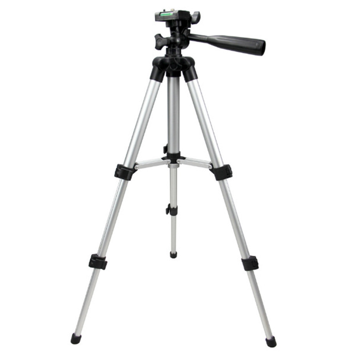 SOONHUA Outdoor Folding Camera Tripod Adjustable Travel Camcorder Tripod Stand​ With Grip Bubble Level For Timer Shoots