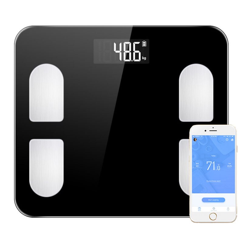 Digital kropsvægt skala smart balance forbinde kropsvægt skala kropssammensætning skala fedtprocent bluetooth app