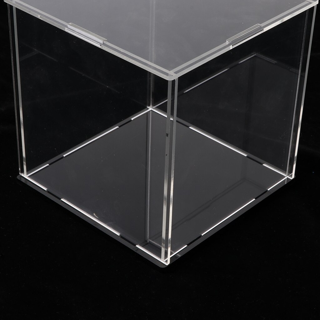 14X14X14Cm Clear Vitrine Box Show Case Met Base Voor Anime Model Speelgoed