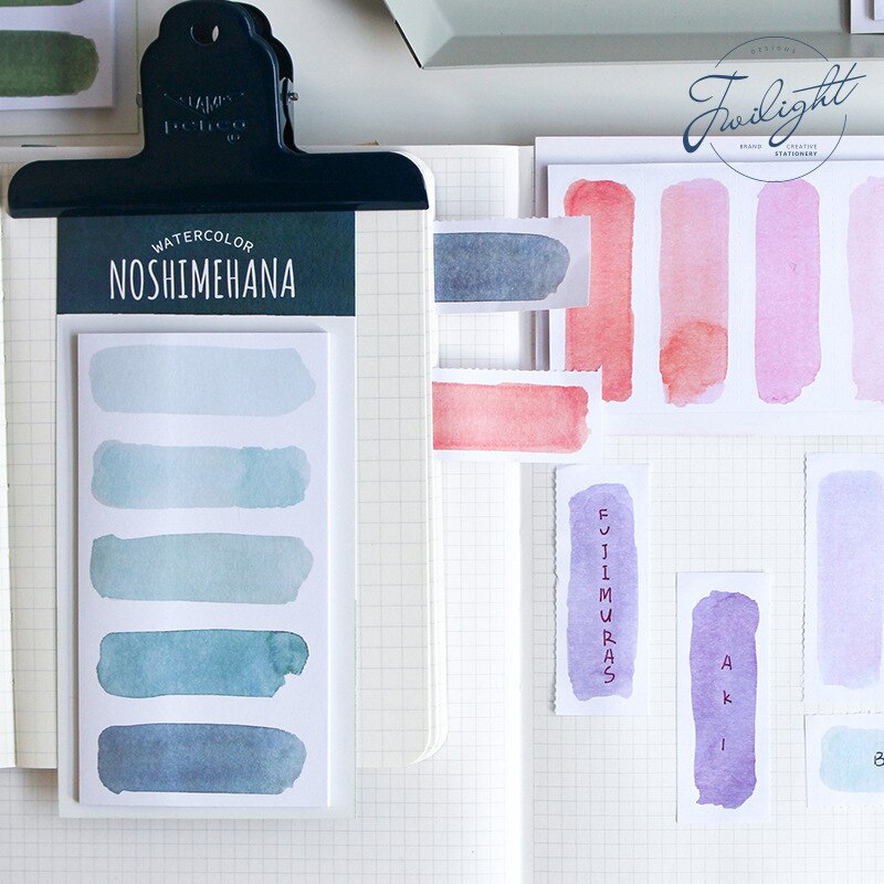 20 hojas/paquete Collage pegatinas decorativas de papelería Bloc de notas para álbum de recortes DIY álbum diario Stick etiqueta marcapáginas