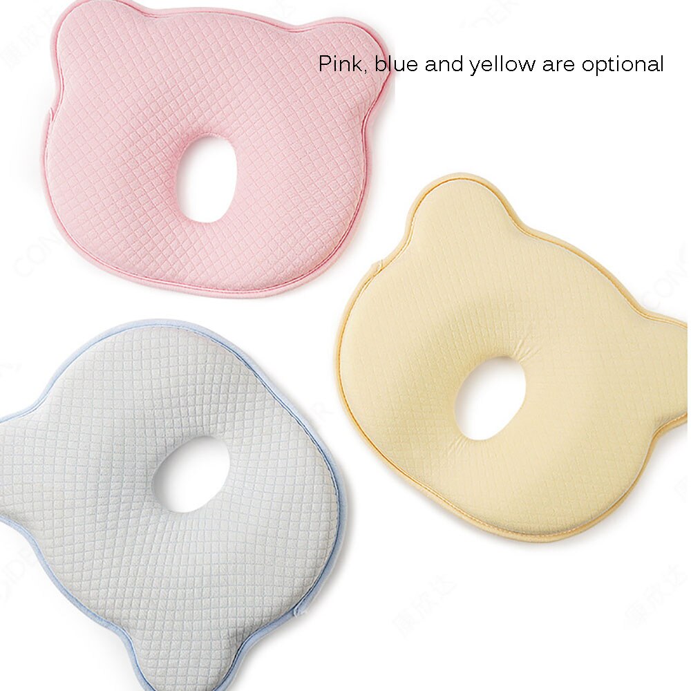 Algodão cabeça do bebê shaping travesseiro deslizamento de enfermagem do bebê espuma de memória capa de almofada de amamentação fronhas capas de cama infantil slipcover