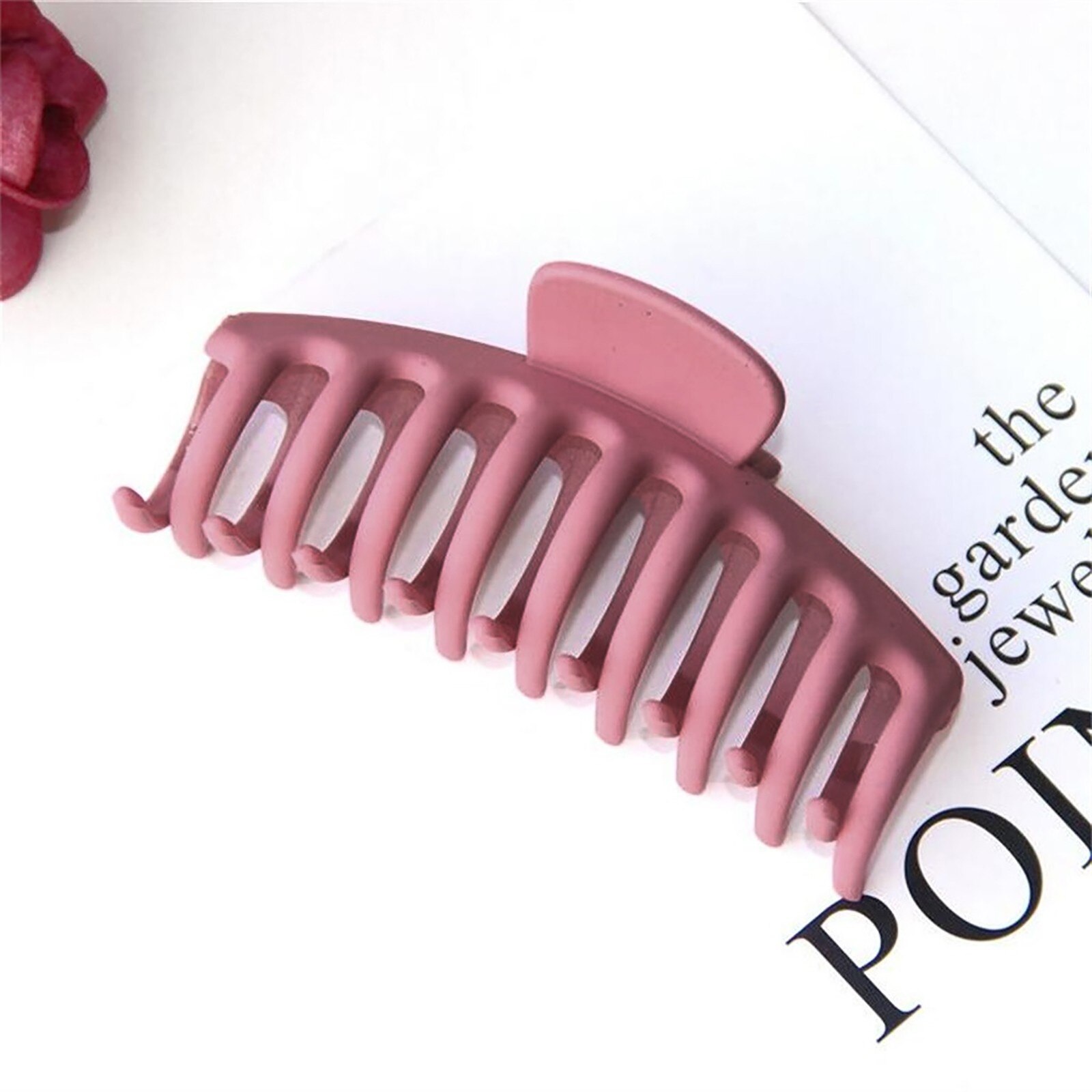 1Pc Clip Haar Accessoires Make Scrub-Kleur Acryl Grote Douche Haar Clip Haarspeld Terug Hoofd Clip Hoofdtooi Gebroken: F