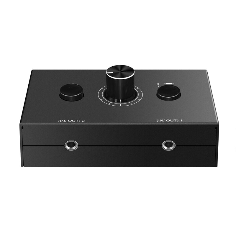 Switcher Box Switcher One-key Mute Button Volume Control Black