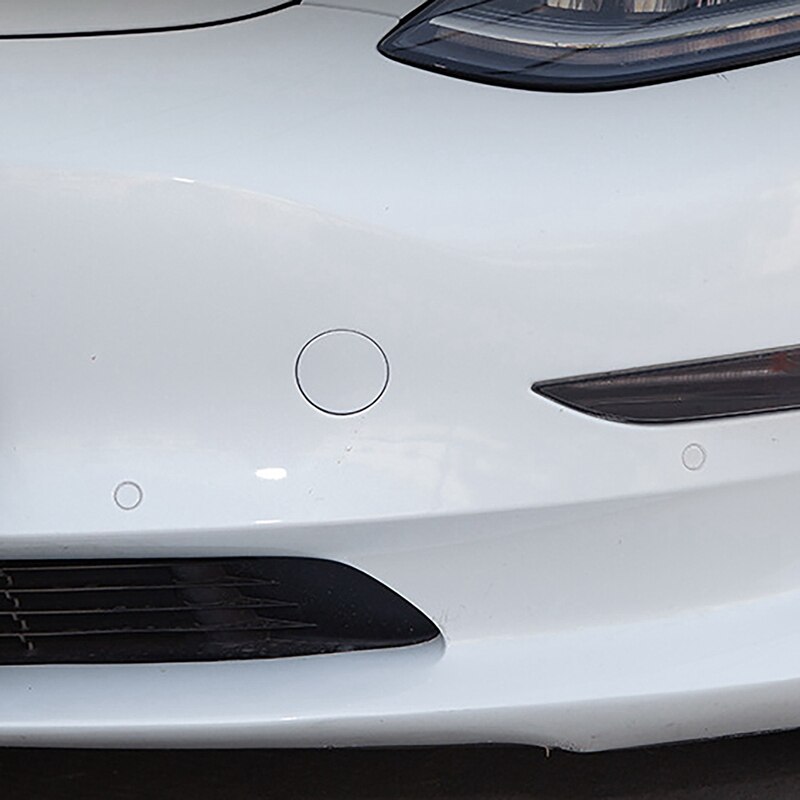 Auto Vorderen Stoßfänger Abschleppen Haken Kappe Abdeckung passen für Tesla Modell 3 ABS 1Stck