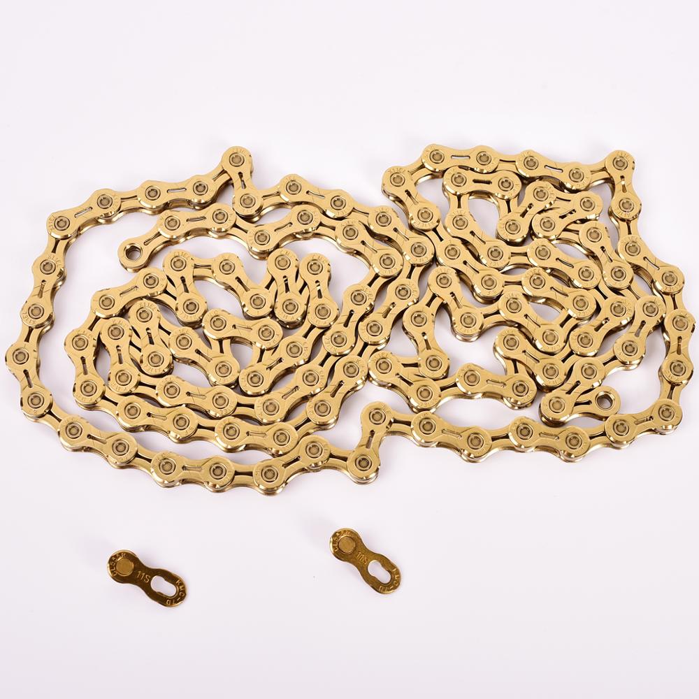 Kmc 8 9 10 11 12 hastighedskæde mtb cykel kæde mountainbike kassette kæde cykling 116/118 links passer til shimano sram casstte